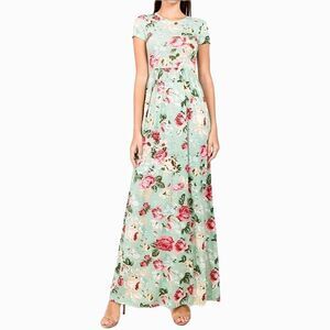 Hb hazel blues floral molly maxi dress sz XXL